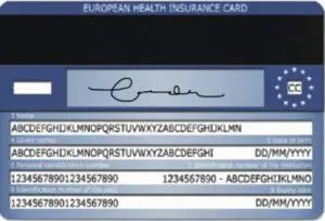 Beispiel europäische Gesundheitskarte